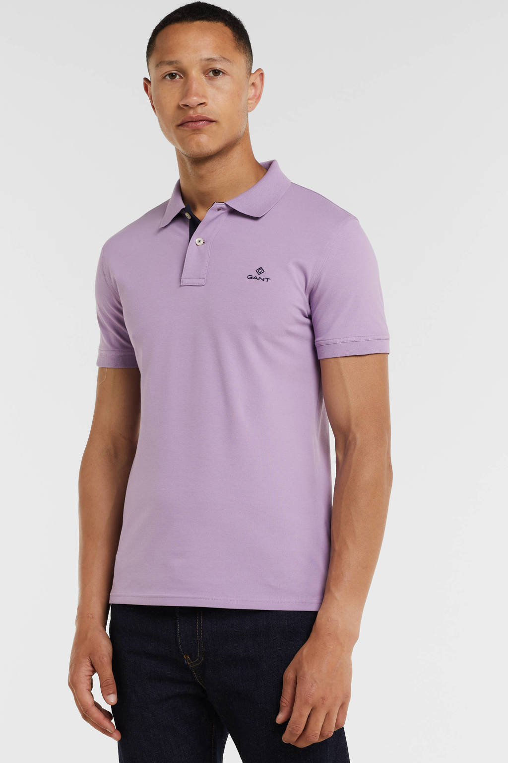 GANT regular fit polo orchid lilac
