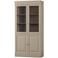 vtwonen Chow 2-deurs vitrinekast - Grenen - Dakargrau - 215x105x40