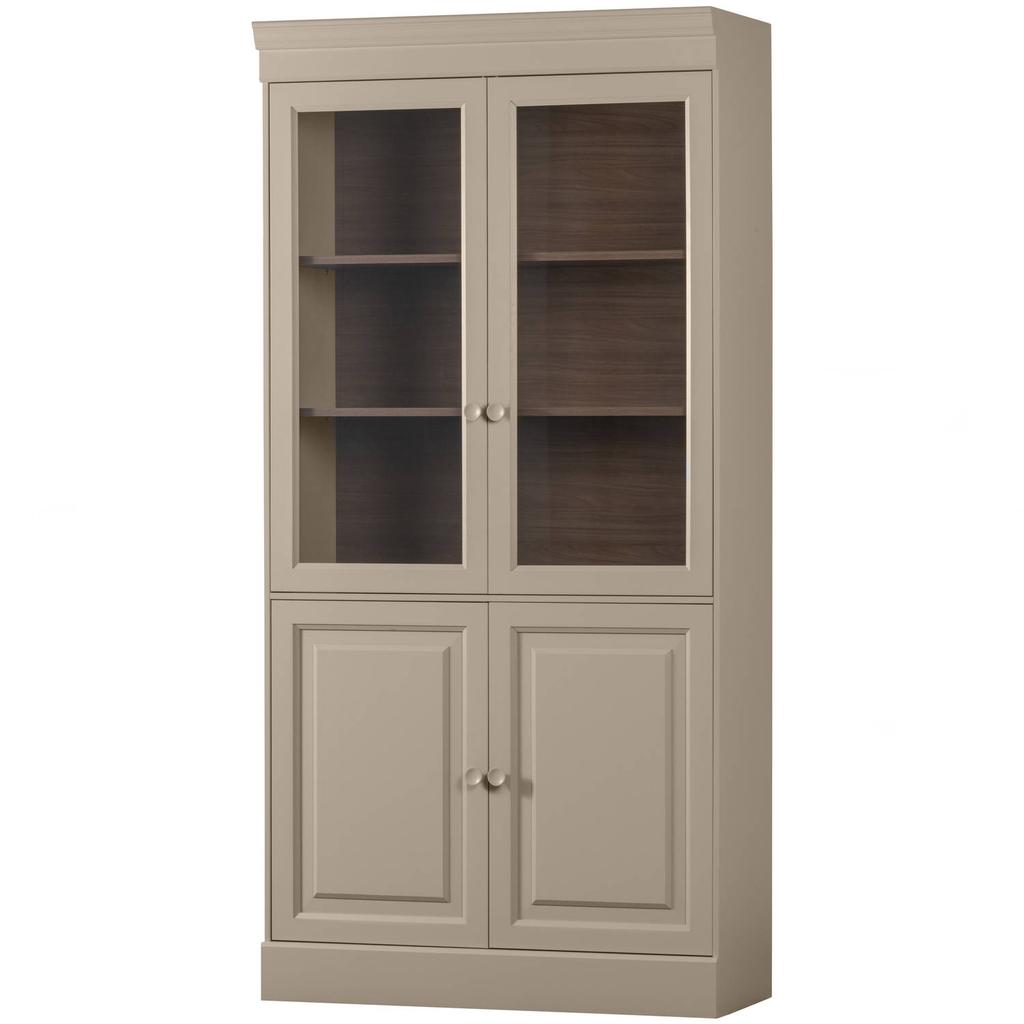vtwonen vtwonen Chow 2-deurs vitrinekast - Grenen - Dakargrau - 215x105x40