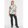 Plus Basics flared broek van travelstof zwart