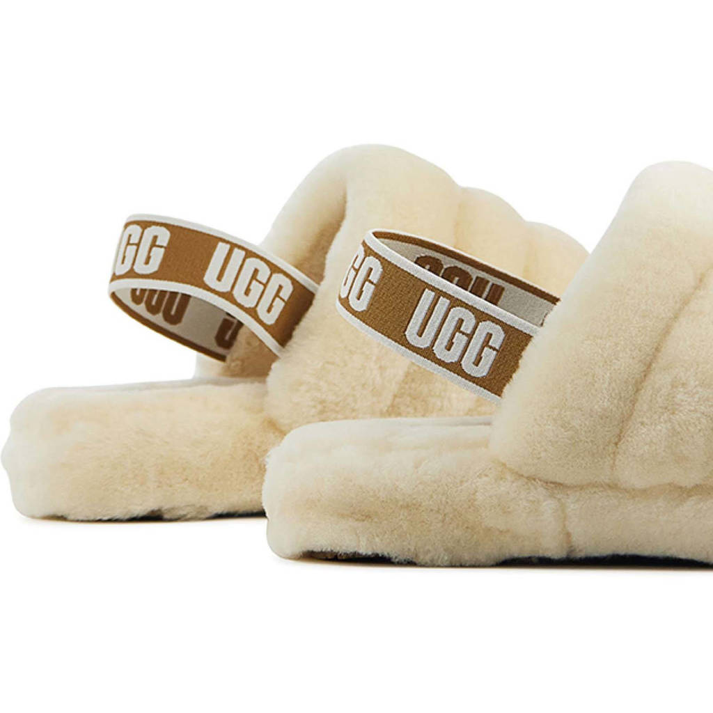 UGG Yeah Slide pantoffels natural/bruin | wehkamp