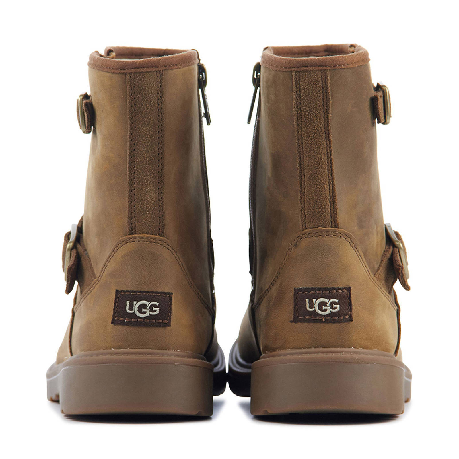 UGG Kinsey leren enkelboots bruin | wehkamp