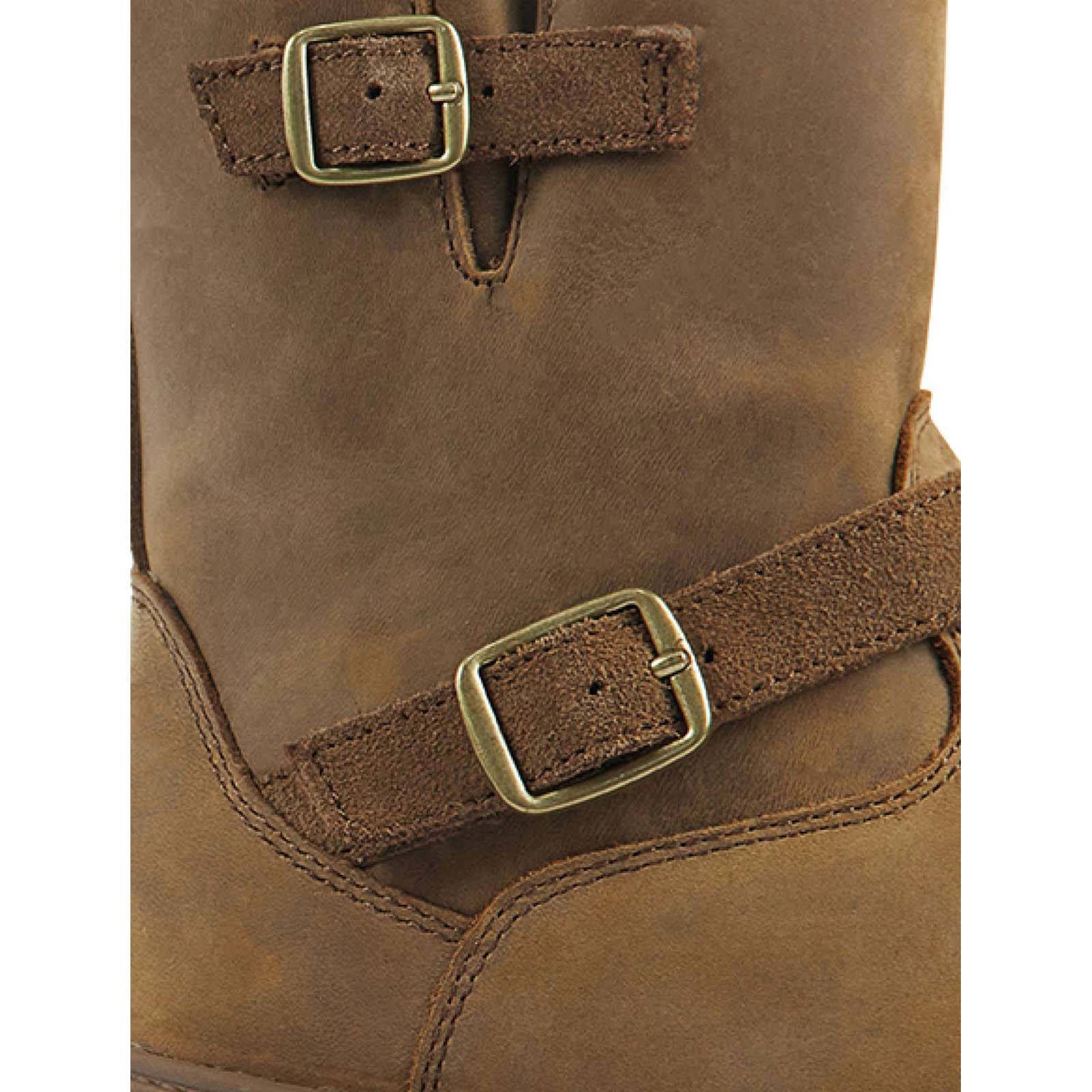 UGG Kinsey leren enkelboots bruin | wehkamp