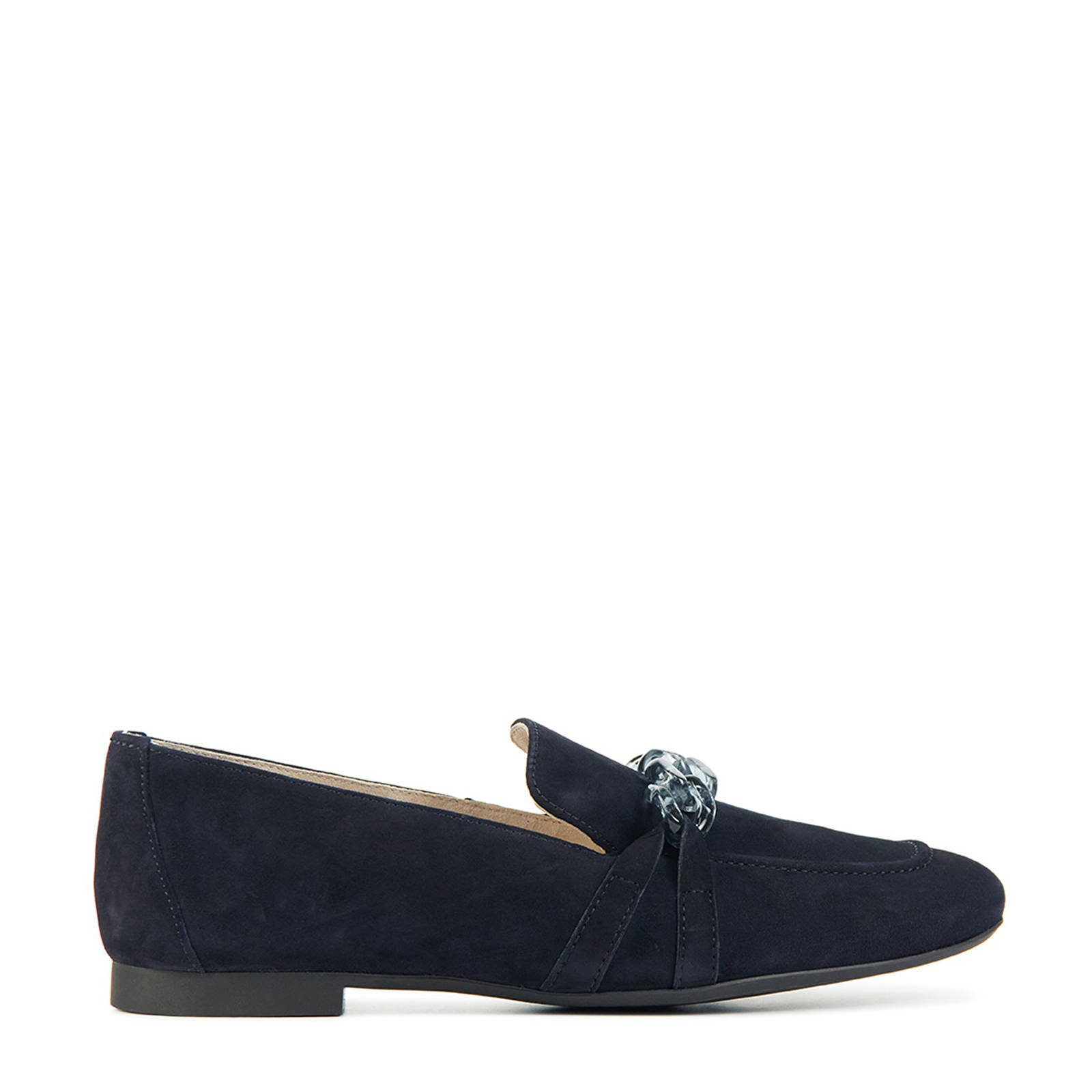 Paul Green 2943 suede loafers met ketting blauw wehkamp