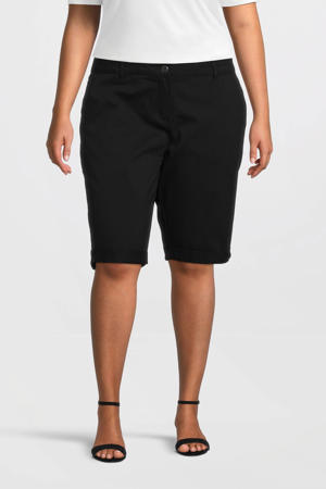 slim fit korte broek STEP 84 zwart