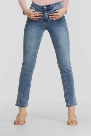 high waist straight fit jeans Sylvie light blue