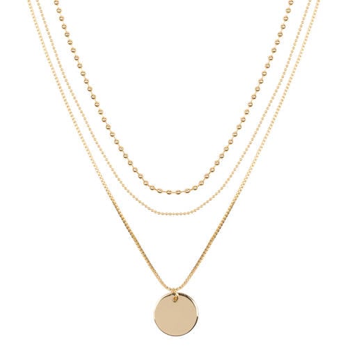 Club Manhattan ketting Layered Coin goudkleurig afbeelding