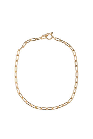 ketting T Bar goudkleurig