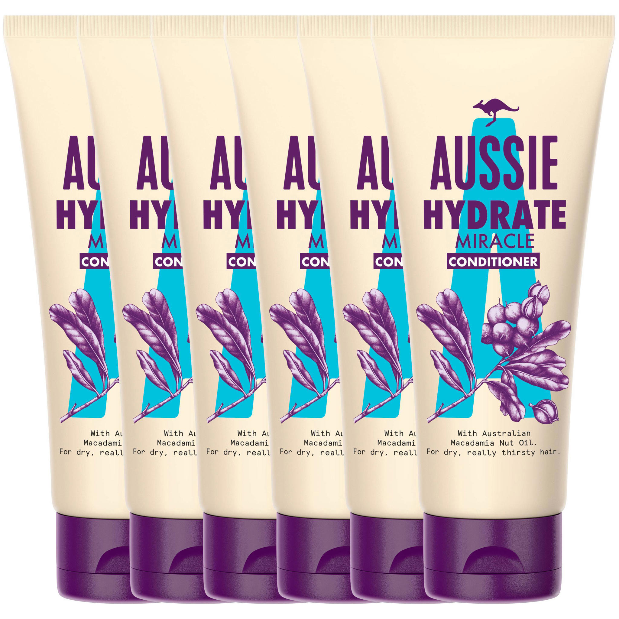 Aussie Hydrate Miracle conditioner 6 x 200 ml voordeelverpakking wehkamp
