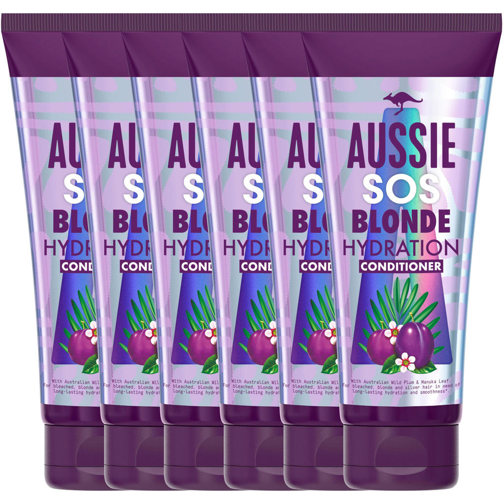 Aussie Blonde SOS Blonde Hydration Vegan conditioner 6 x 200 ml