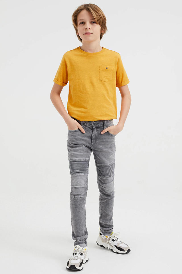 Theseus bijwoord Natura WE Fashion Blue Ridge skinny jeans biker grey denim | wehkamp