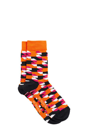 sokken met all-over print oranje