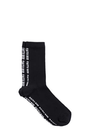 sokken met tekst zwart