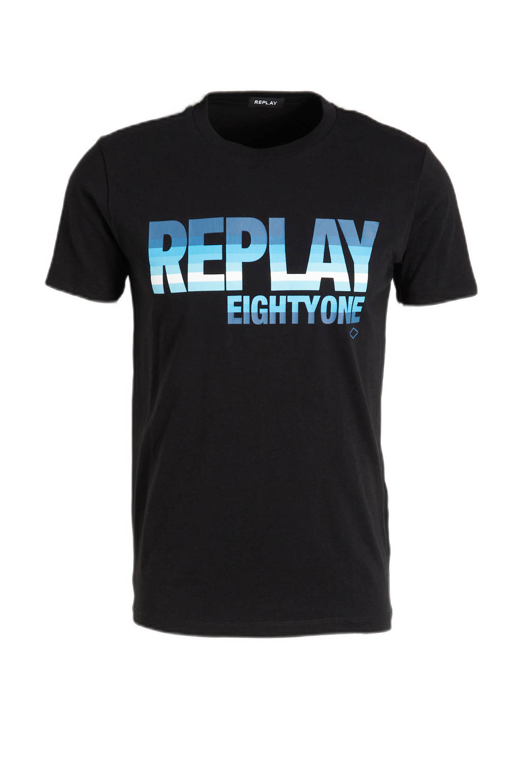 REPLAY REPLAY T-shirt met logo black