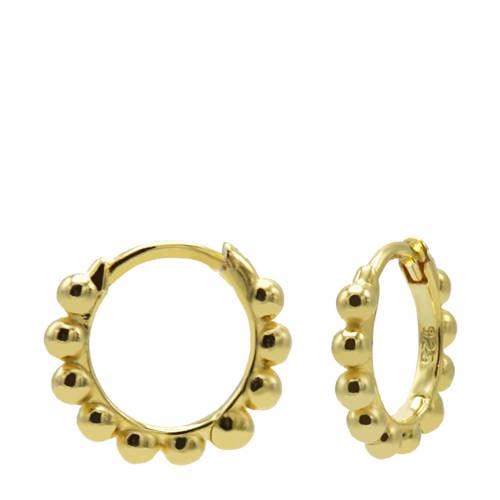 KARMA Jewelry gold plated oorbellen Plain Dots