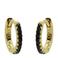 KARMA Jewelry gold plated oorbellen Basic Black