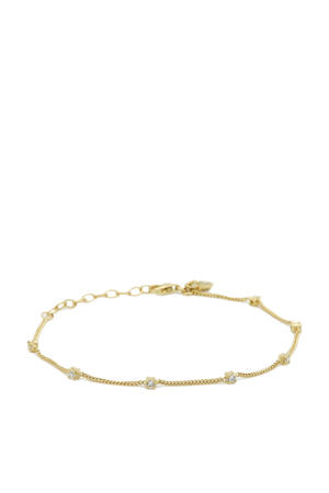 gold plated armband Sparkling Square
