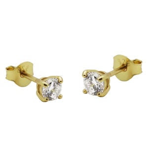 gold plated oorbellen Plain Perfection
