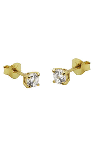 gold plated oorbellen Plain Perfection