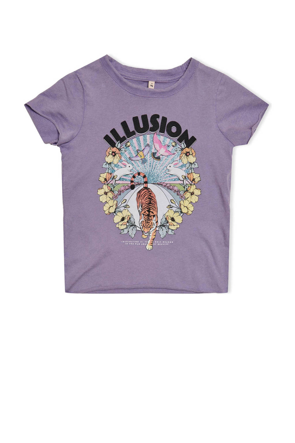 KIDS ONLY MINI T-shirt KMGLUCY met printopdruk paars