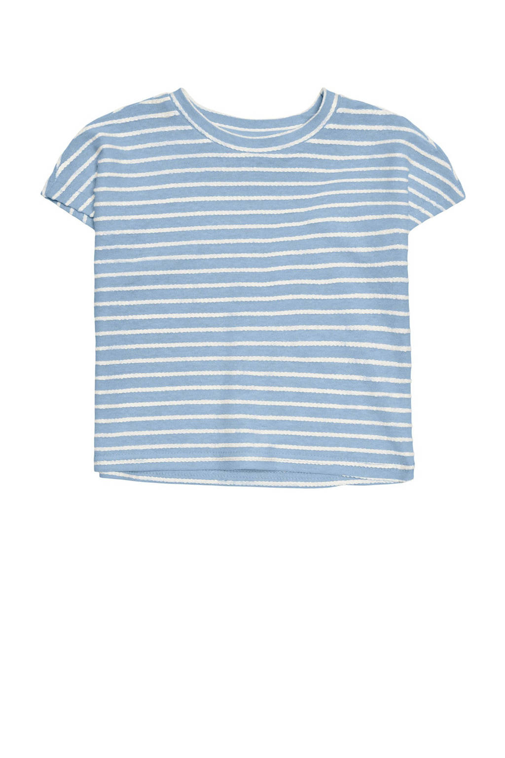 KIDS ONLY MINI gestreept T-shirt KMGELLY lichtblauw/wit