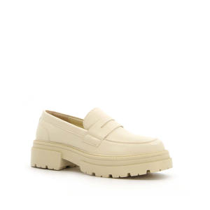   chunky loafers off white