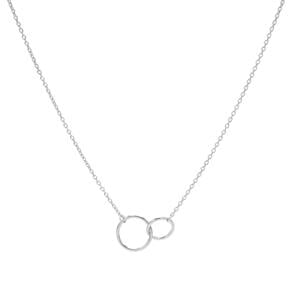 sterling zilveren ketting Double Circle