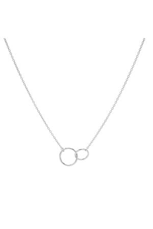 sterling zilveren ketting Double Circle