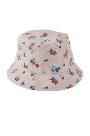 bucket hat LPVELLA met bloemenprint lichtroze