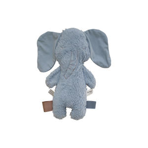 knuffeldiertje Olly Elephant organic Fresh Blue knuffel 25 cm