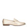 Manfield leren loafers goud