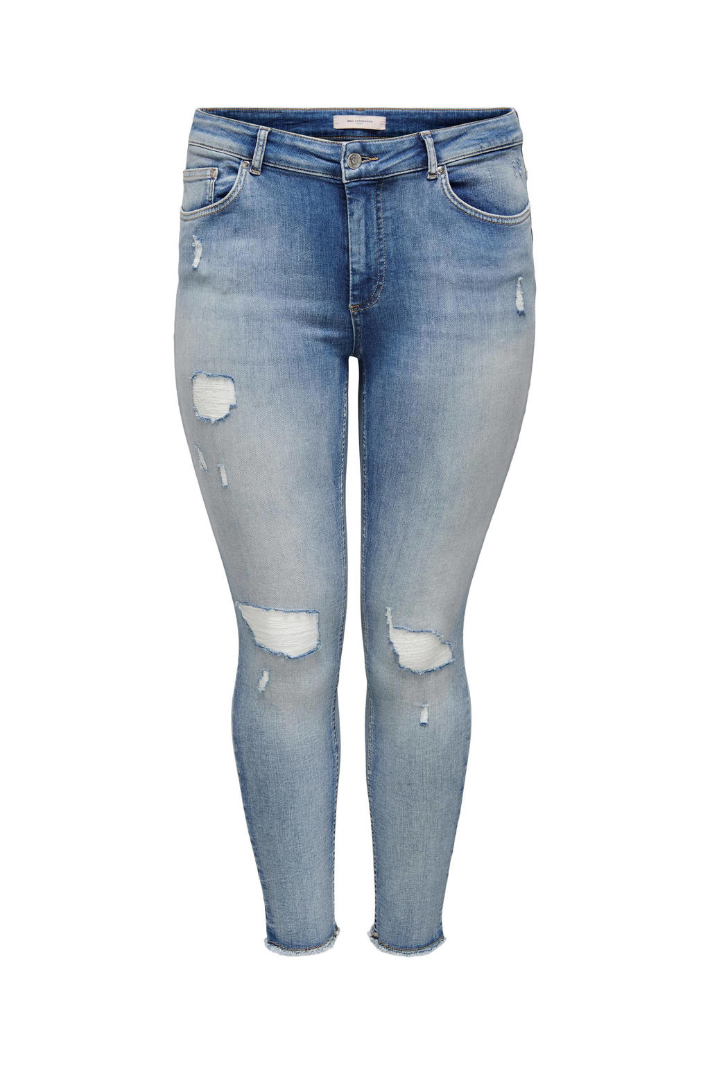 ONLY CARMAKOMA skinny jeans CARWILLY light denim wehkamp
