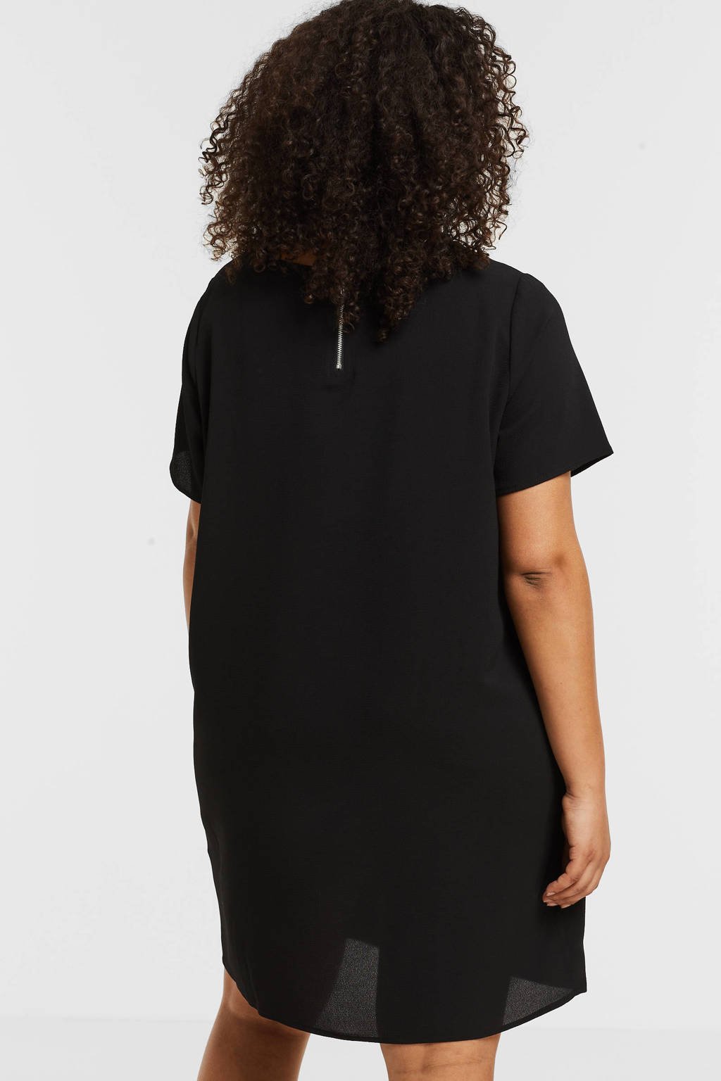 Aanmoediging Manie begrijpen ONLY CARMAKOMA jurk CARLUX met textuur zwart | wehkamp