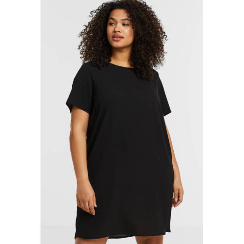 ONLY CARMAKOMA jurk CARLUX met textuur zwart afbeelding
