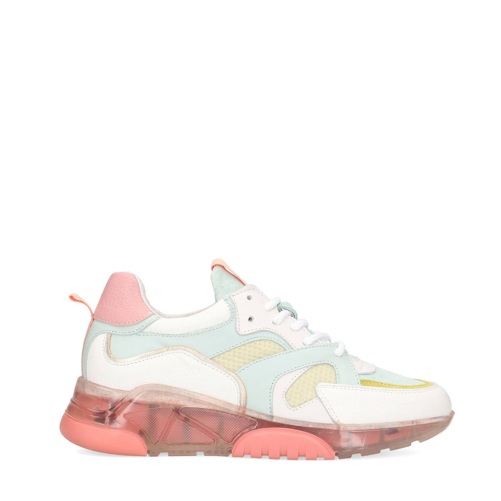 Burberry leren dames sneakers roze/wit vind je in Sneakerstad