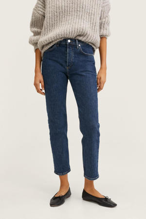 cropped slim fit jeans dark denim