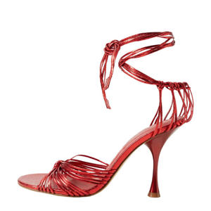   sandalettes rood/metallic