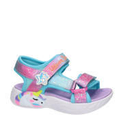 thumbnail: Skechers Unicorn Dreams  sandalen blauw/roze