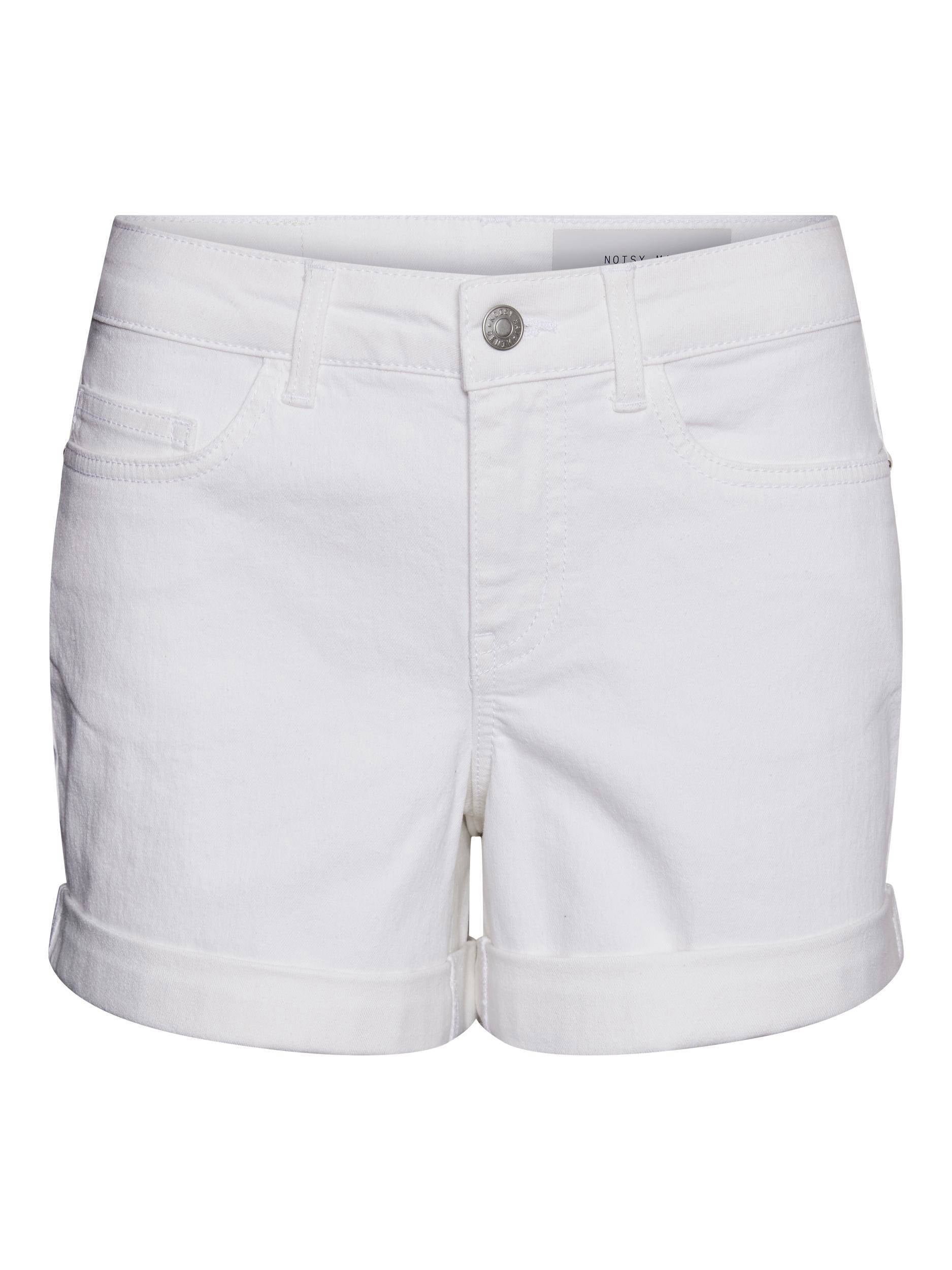 NOISY MAY regular fit korte broek NMBE wit | wehkamp