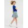 WE Fashion T-shirt met ruches - blauw
