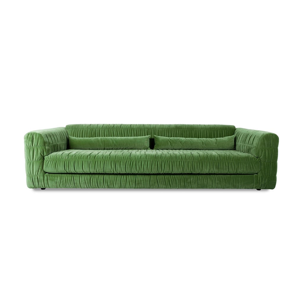 HKLIVING 4-zitsbank Club couch - groen