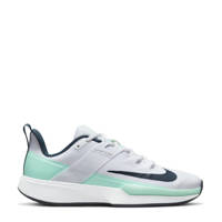 Nike NikeCourt Vapor Lite HC tennisschoenen wit/donkerblauw/mintgroen