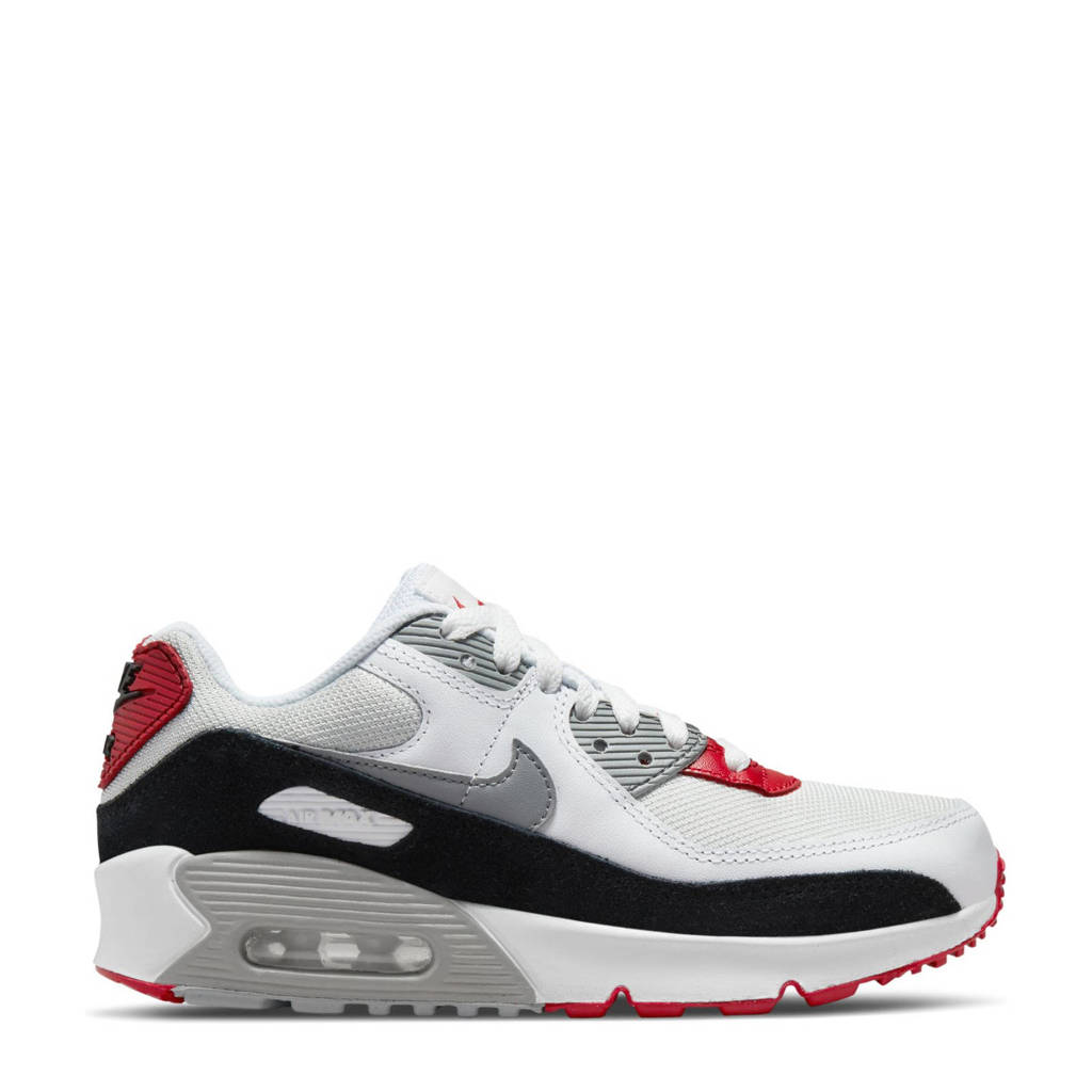 Nike Air Max 90 sneakers lichtgrijs/grijs/rood