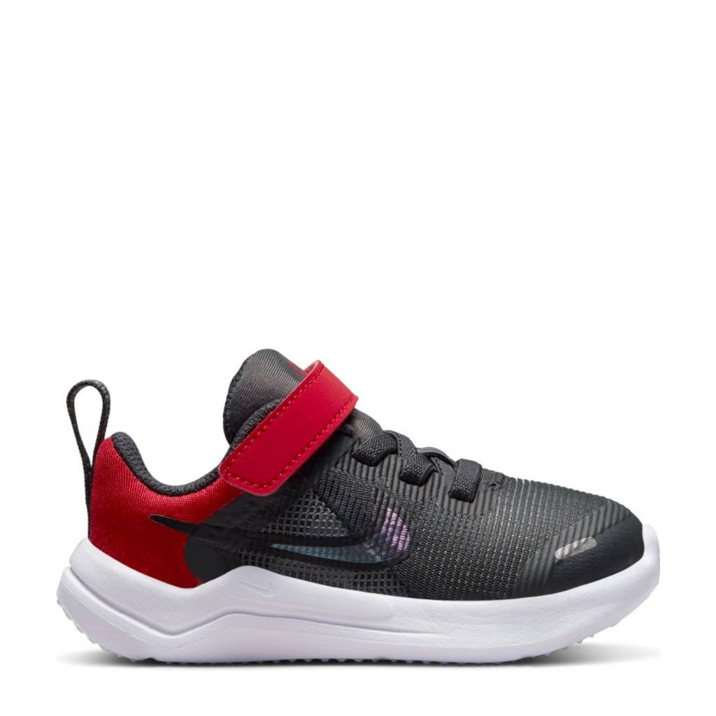 Nike Downshifter 12 Next Nature hardloopschoenen zwart/wit/rood kids