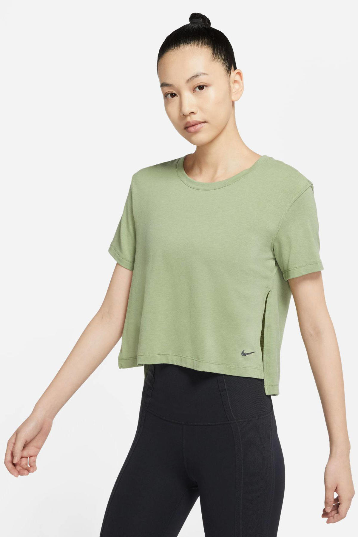 Nuchter verdamping Helder op Nike sport T-shirt lichtgroen | wehkamp