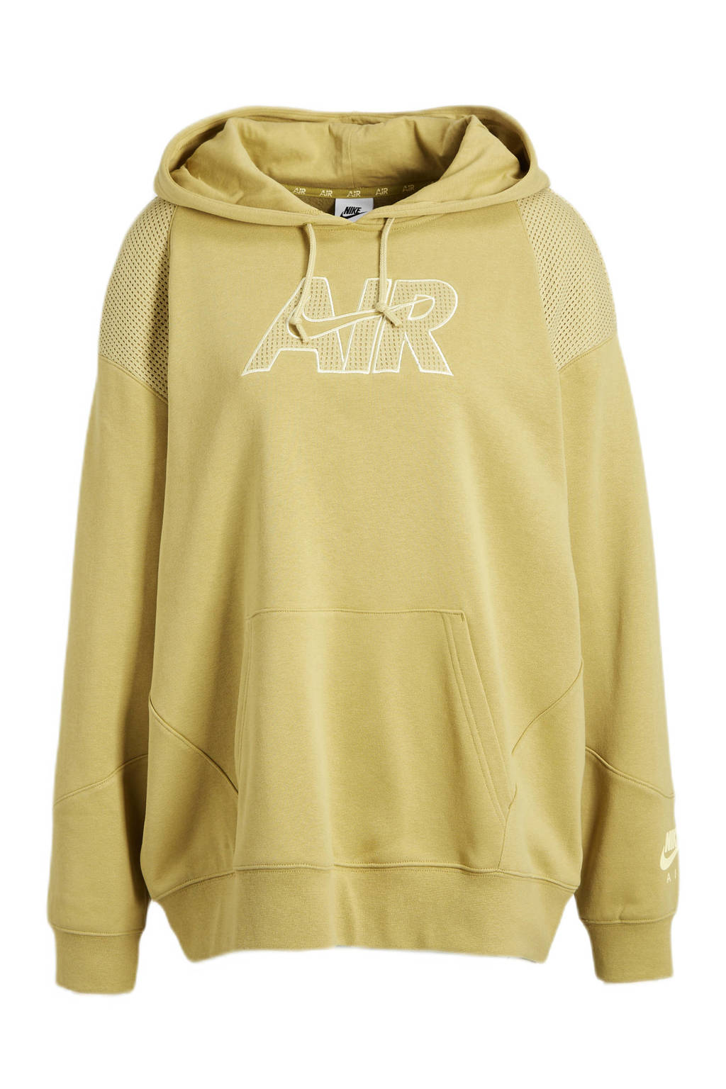 Nike hoodie met logo geel