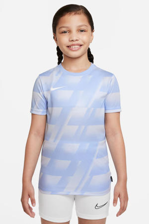   voetbalshirt lichtblauw/wit
