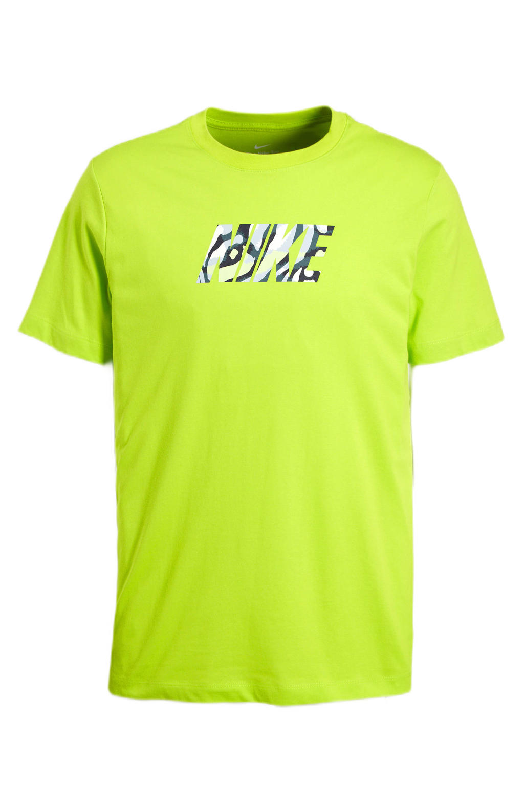 Nike   sport T-shirt limegroen