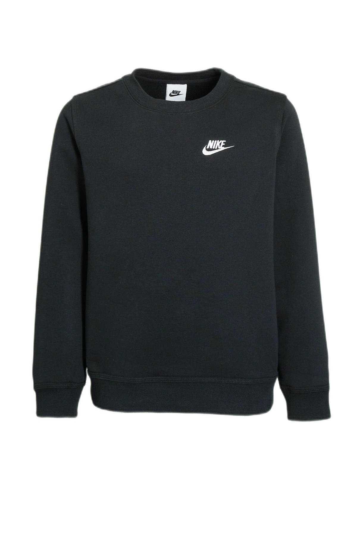 Ijdelheid Vriend B olie Nike trui met logo zwart | wehkamp