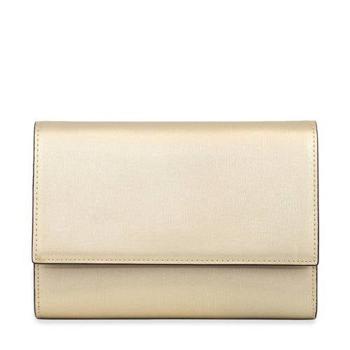 Abrazi leren clutch Jackie matgoud afbeelding
